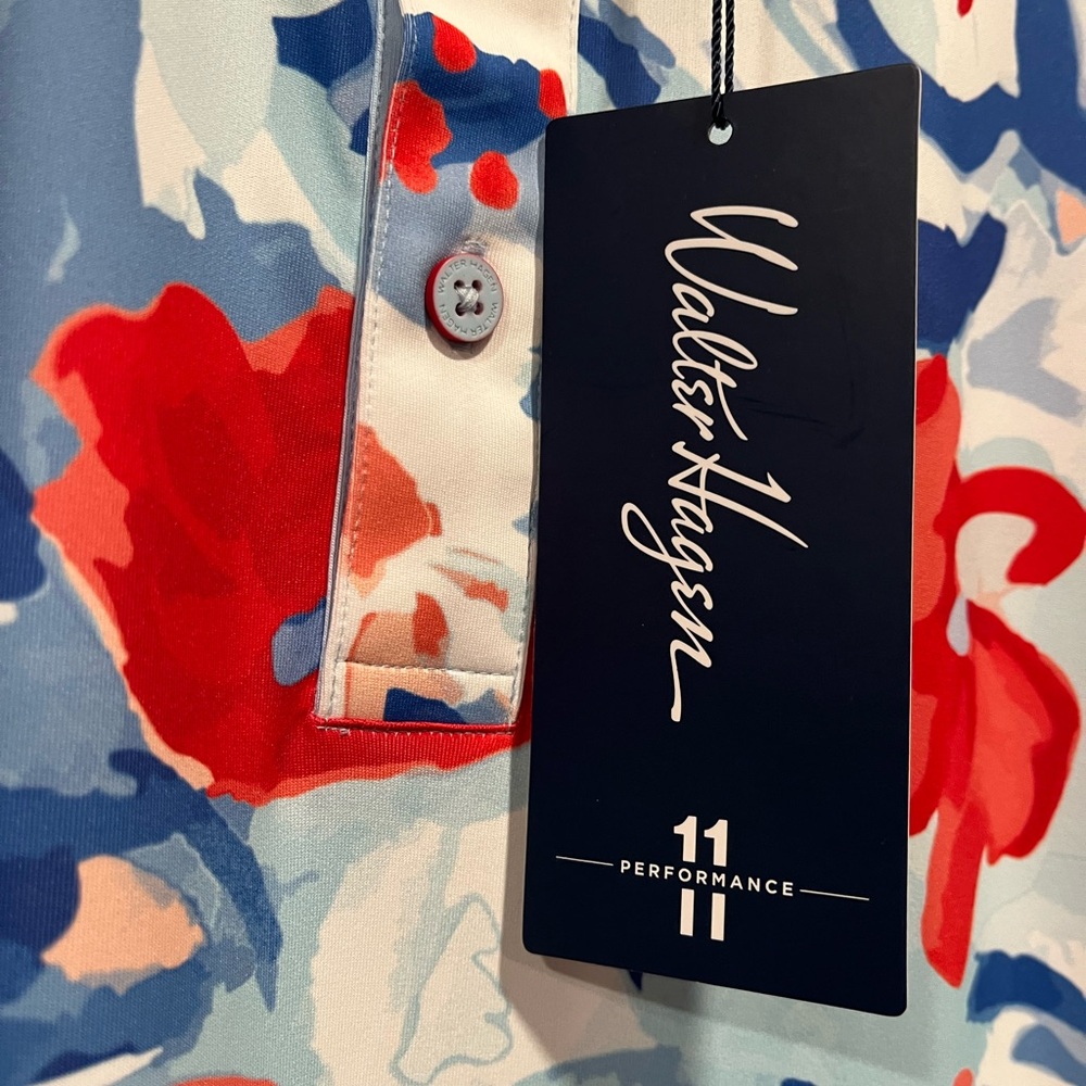 NWT! Walter Hagen Men's Performance 11 Novelty Print Golf Polo! - Picture 2 of 7